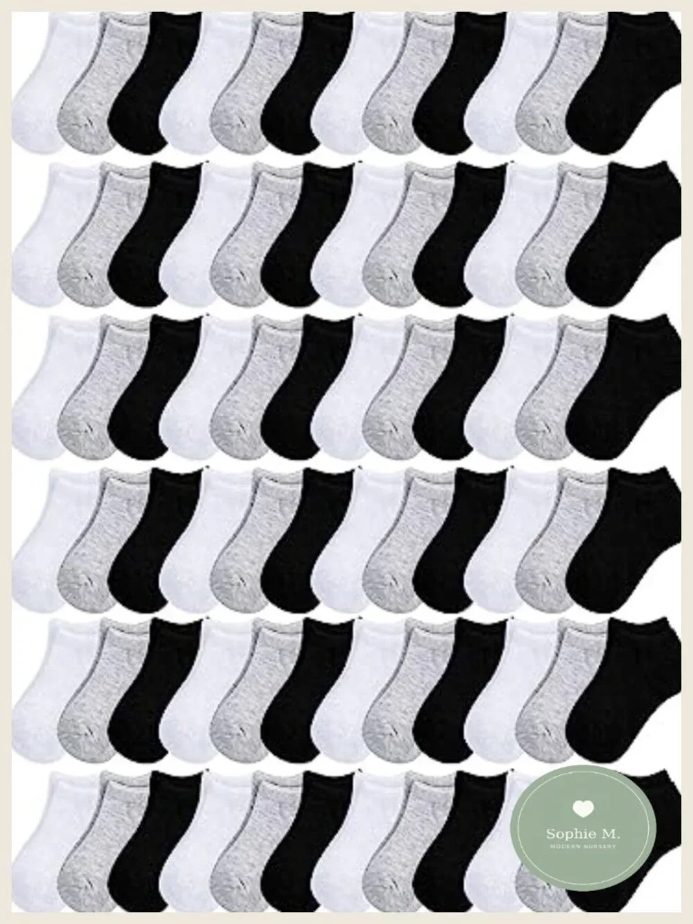 200 Pairs Toddler Low Cut Ankle Socks Cotton Blend 2-4Y Bulk